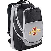 Broad Bay Iowa State University Backpack ISU Cyclones Laptop Computer Bags (Black & Gray)