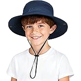 Durio Outdoor Kids Sun Hat UPF50+ Sun Protection Kids Bucket Hat Wide Brim Fishing Beach Safari Hats for Boys Girls 5-13