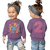 KEKEMI Birthday Sweatshirt for Toddler Girl I’M TWO CUTE Birthday Girl Outfit 2T B-Day Party Long Sleeve Shirt Cute Fall Tops