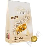 Lindt LINDOR White Chocolate Candy Truffles, 12.7 oz. Bag