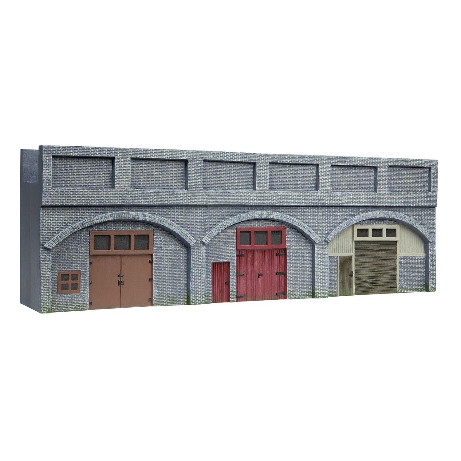 Hornby R7368 OO Gauge Low Relief Blue Brick Viaducts x 2 - Model Railway Accessories, Miniature Diorama Scenery for Hornby Train Sets - Lifelike Building Models - Scale 1:76