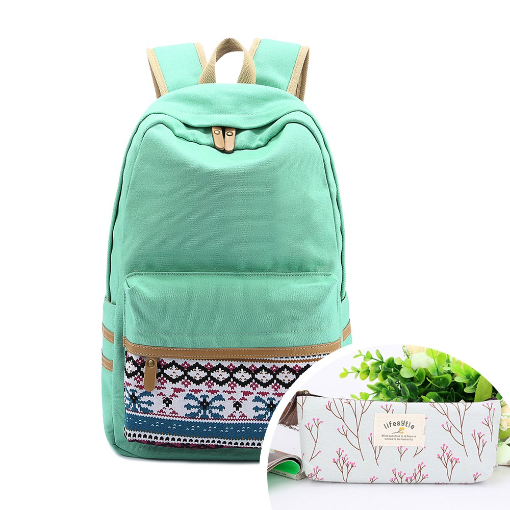 SymbolLife Estilo Ocasional Ordenador Portátil Ligero Mochila de Escuela de Viaje con