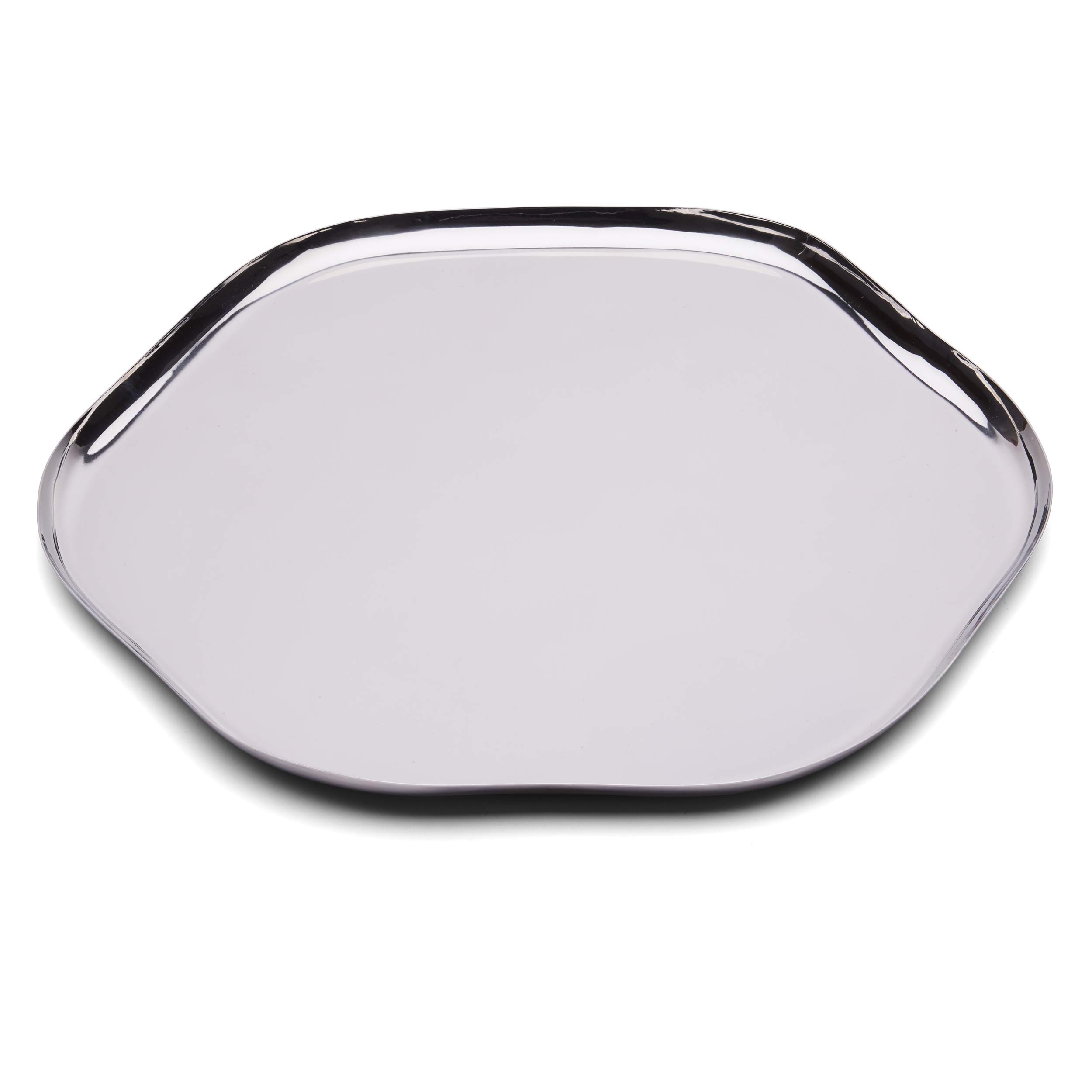 Photo 1 of Elegance Organic Shape Tray, 14", Silver