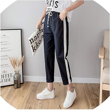 striped summer trousers