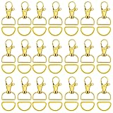 100PCS Premium Swivel Snap Hooks and D