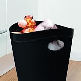 Addis Waste Paper Bin 12 L Black UK Made Plastic Modern Office Bathroom view 4