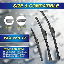 5 PLUS Silicone Windshield Wipers Replacement for