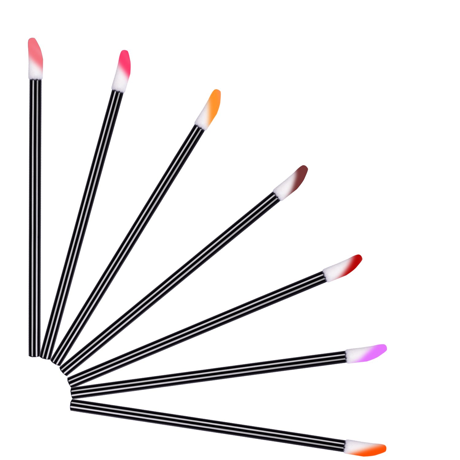 Disposable Lipstick Wands Applicators 600pcs - Disposable Lip Brushes Disposable Lip Wands ECBASKET Lipgloss Applicators Tester Wands Disposable Makeup Applicators Makeup Brushes Tool Kits Black: Beauty