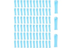 NQEUEPN 75pcs Ear Wax Cleaner Removal Replacement Tips, 3 Styles Silicone Ear Wax Spoon Covers Practical Cleaner Replacement 