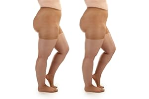 SILKY TOES Plus Size Pantyhose for Women Soft Sheer Queen Tights