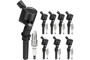 SYKRSS Set of 8 DG508 Ignition Coil Pack and SP493 SP479 Spark Plugs Compatible with Ford F-150 F-250 F350 5.4L, 98-08 E150 E250 E350 E450 Mustang, 5.4L 4.6L V8 Replaces DG481 DG491