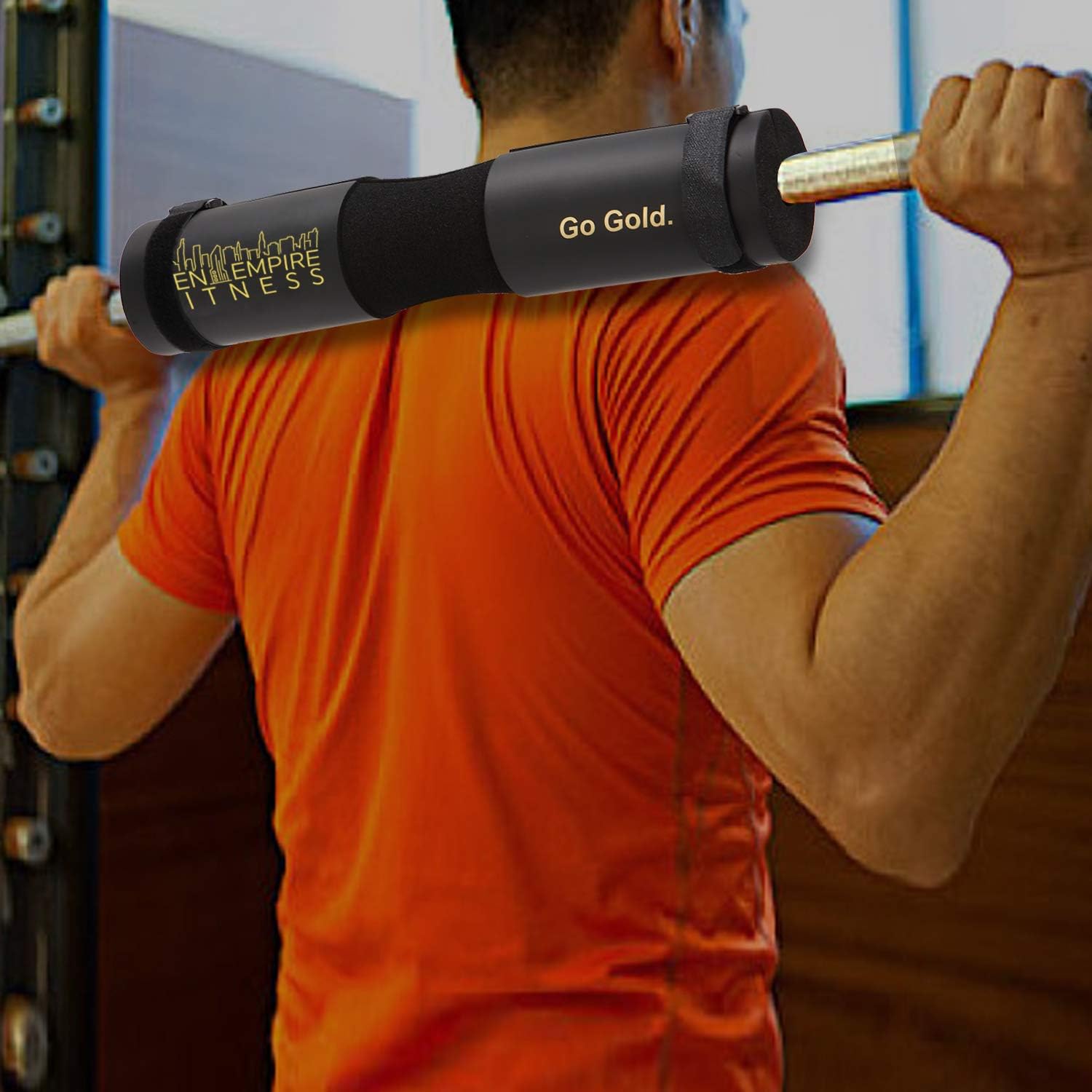 Gen Empire Fitness Squat Pad Barbell Pads - Includes Carrying Bag and Two Straps for Stability - Hip Thrusters Foam Squats Bar Neck Pad for Men and Women 2019 New : Sports & Outdoors