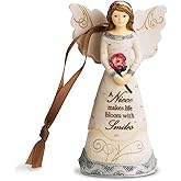 Pavilion Gift Company 82350 Niece Ornament/Angel Figurine, 4-1/2-Inch, Silver