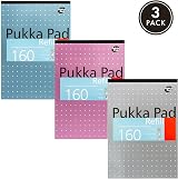 Pukka Pad A4 Refill Notepad 160 pages 80GSM 8mm ruled 4-hole pack of 3 view 2
