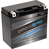 Chrome S Pro YTX20H-BS Maintenance-Free 12V 19Ah Battery Replacement for ATV, Motorcycle, Jet Skis, Scooter, UTV, and More - Nut and Bolt (T3) Terminal