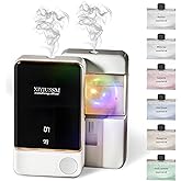 XIYIUSSM Waterless Essential Oil Diffuser for Home & Office Cordless Battery Operated Aroma Diffuser with 7 Mist Levels, Ultrasonic Air Freshener for Large Rooms Bedroom Bathroom Car Small & Portable