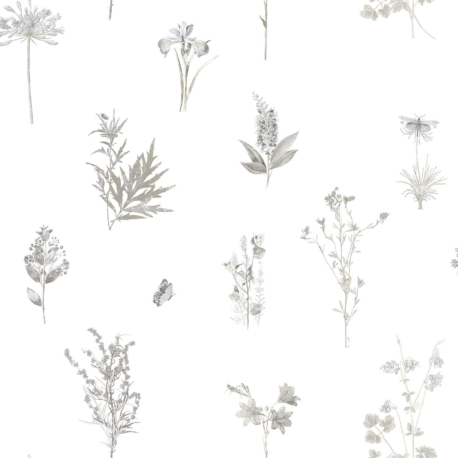 Galerie 7341 Evergreen Wallpaper, Grey