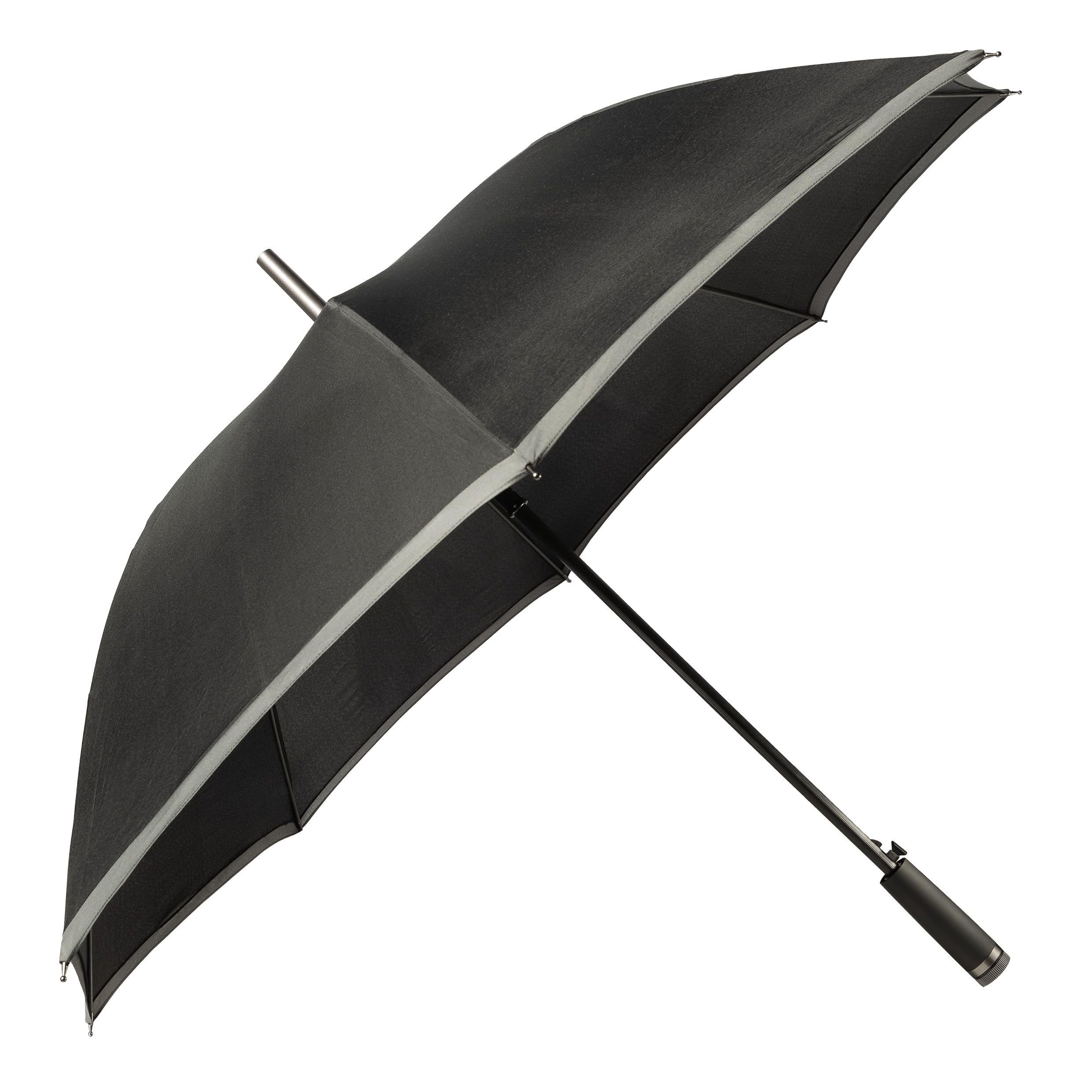 BOSS Hugo Gear Black Umbrella – Extra Strong with Rust and Scratch Protection