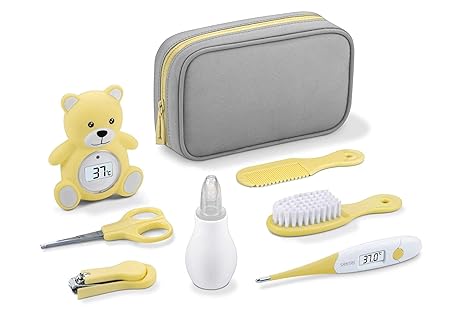 Sanitas Baby Pflegeset SBY05 Bad Fieber Thermometer 8tlg Nasensauger Nagelschere