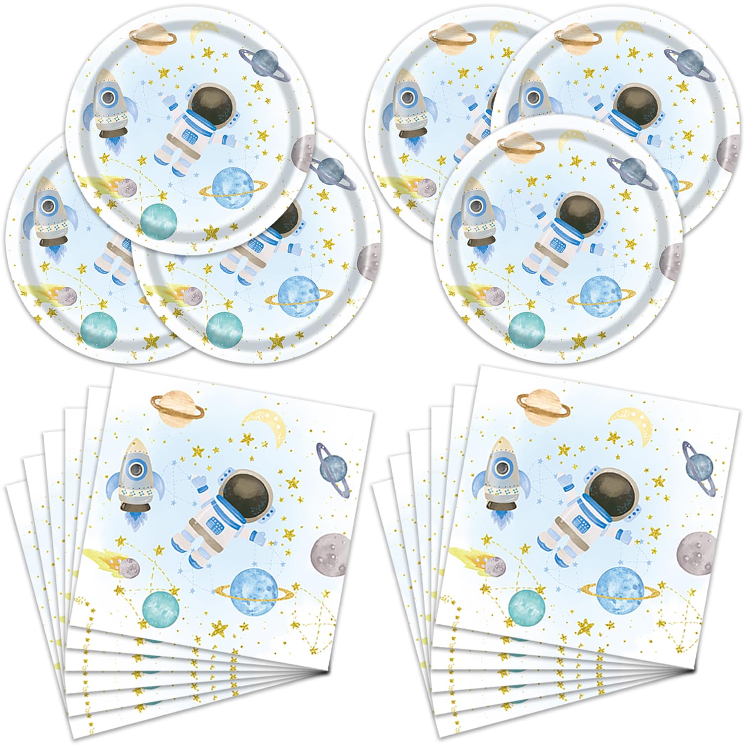 Photo 1 of * does not come with all 40 pieces *
40Packs Out Space Birthday Party Supplies include 20 plates, 20 napkins for the Out Space party decoration