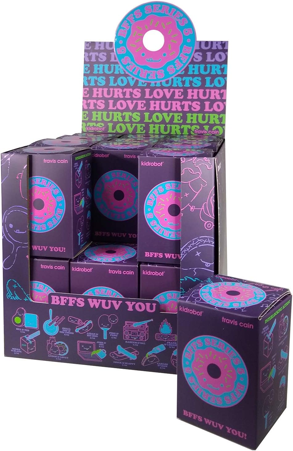 BFFs Kidrobot Series 5 Blind Box Mini Figure 1 Full Case of 24 Blind Boxes