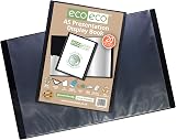 eco-eco A5 50% Recycled 20 Pocket Presentation Display Book Pack of 12 view 2