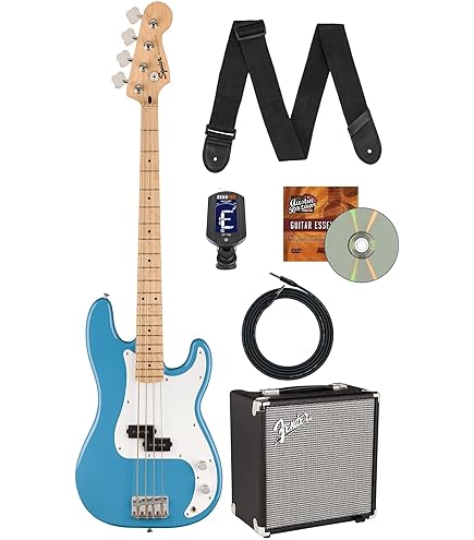 Amazon.com: Fender Squier Affinity Precision Bass PJ - Surf Green