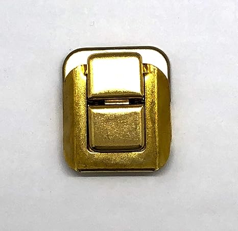 Amazon 8小さなボックスふた隠し穴ラッチ キャッチ真鍮プレートw ネジ 建築金物