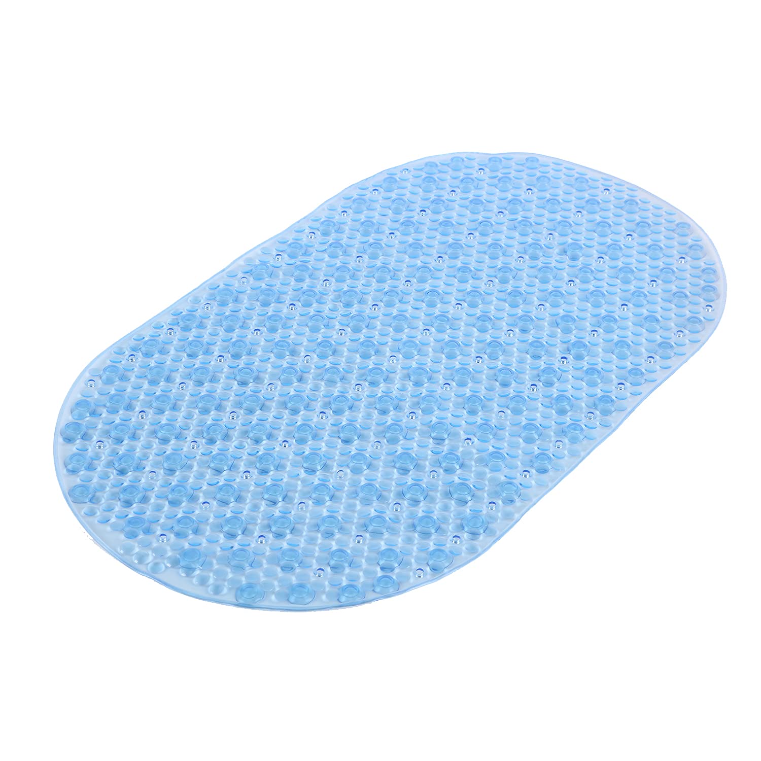 Gedy G-Solid Non-Slip Bath Mat with Suction Cups, Size: 39 x 69 cm, Resin Bath Mat, Blue Finish, R&S Design, 100% Made in Italy, Machine Washable Rug, 2 Year Warranty