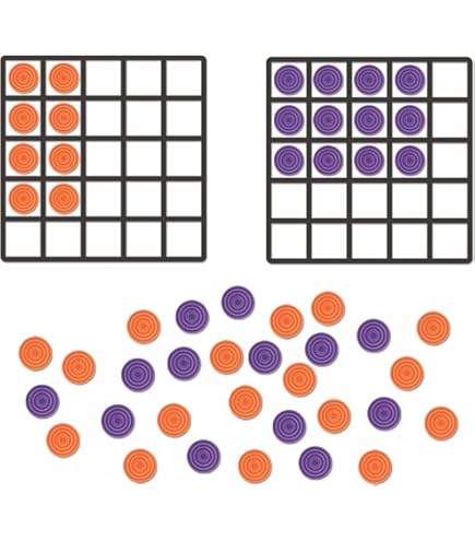 EAI Education Jumbo Magnetic Fraction & Decimal Circles - Double-Sided 51-Piece Math Set For Classroom