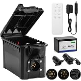 Trailer Light &amp; Electric Brake Tester with 12V 10Ah Battery, Tests 7-Spade, 6-Round and 4/5-Flat Pin Type Trailer Harnesses, Upgrade Wireless Remote Control, IP68 Waterproof Case