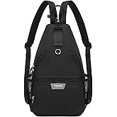 MOSISO Sling Backpack Travel Hiking Daypack, Crossbody Convertible Sling Bag with Front Pocket One Shoulder Chest Bag