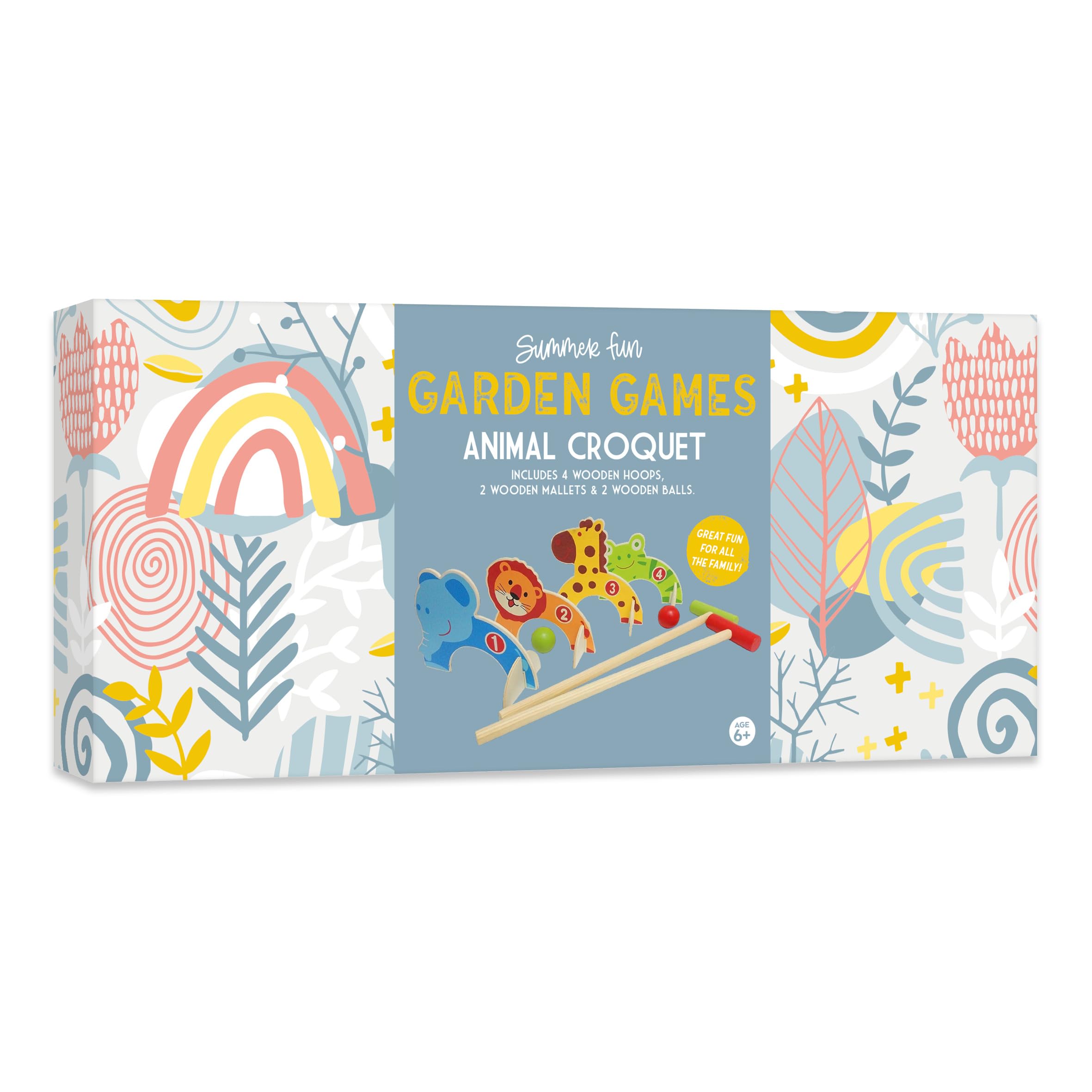 Children’s Wooden Croquet Set - Animal Design - Fun For All The Family