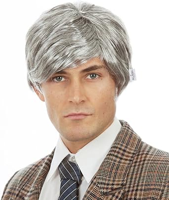 Amazon Com Old Man Wig Fits Adults And Kids Grey Silver Grandpa