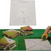 HONEYSEW Easy Half-Square Triangles Template Ruler for Sewing Quilting