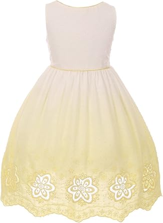 lemon flower girl dresses