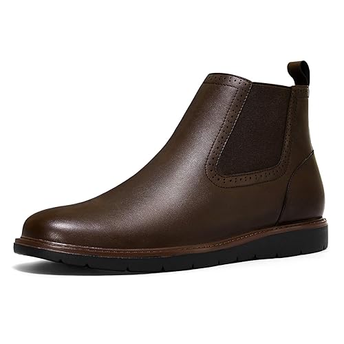 Men Classic Dress Chelsea Boots-Pull Up Ankle Boot Slip-on Fashion