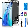 for iPhone 12 Mini Screen Replacement 5.4 Inch, Diykitpl 3D Touch LCD Digitizer Screen for A2398,A2399,A2400 with Repair Tools Kit+Magnetic Screw Mat+Screen Protector+Waterproof Seal