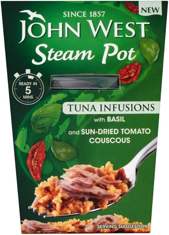 John West Steam Pot Tuna with Basil & Couscous (150g) Pack of 6