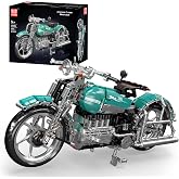 Mould King 23004 American Cruiser Motorcycle Building Set, MOC Classic Motorbike Model Kit for Display, Collectible Gift for Adult Teen(1971 Pcs)