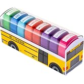 Teacher Stamps - Self Inking Motivational Encouraging, for School, Set of 8 | For Classroom and Home School Setting