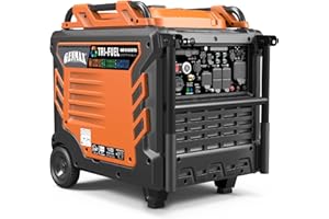 GENMAX Tri Fuel Generator,10500-Watt 458cc Tri Fuel Gasoline Propane Natural Gas Portable 50A Generator with Remote Start,Ideal for Home backup power.