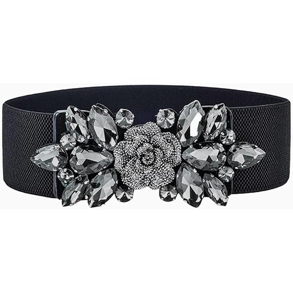 7185 Western Women Stretch Elastic High Waist Floral Belts Designer Wide Rоwаgу | Accessories | 785 Western Women Stretch Elastic  main image 4