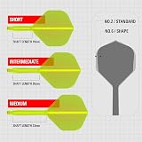 Target Darts K Flex Integrated No.2 Flight & Shaft Yellow Medium Pack 3 view 3