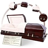 Overnight Caskets Presidential Mahogany Wood