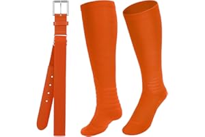 WAIST WOW Baseball Belt and Socks Combo Adjustable Softball Belt and Socks Elastic Waist Belt for Youth and Adult