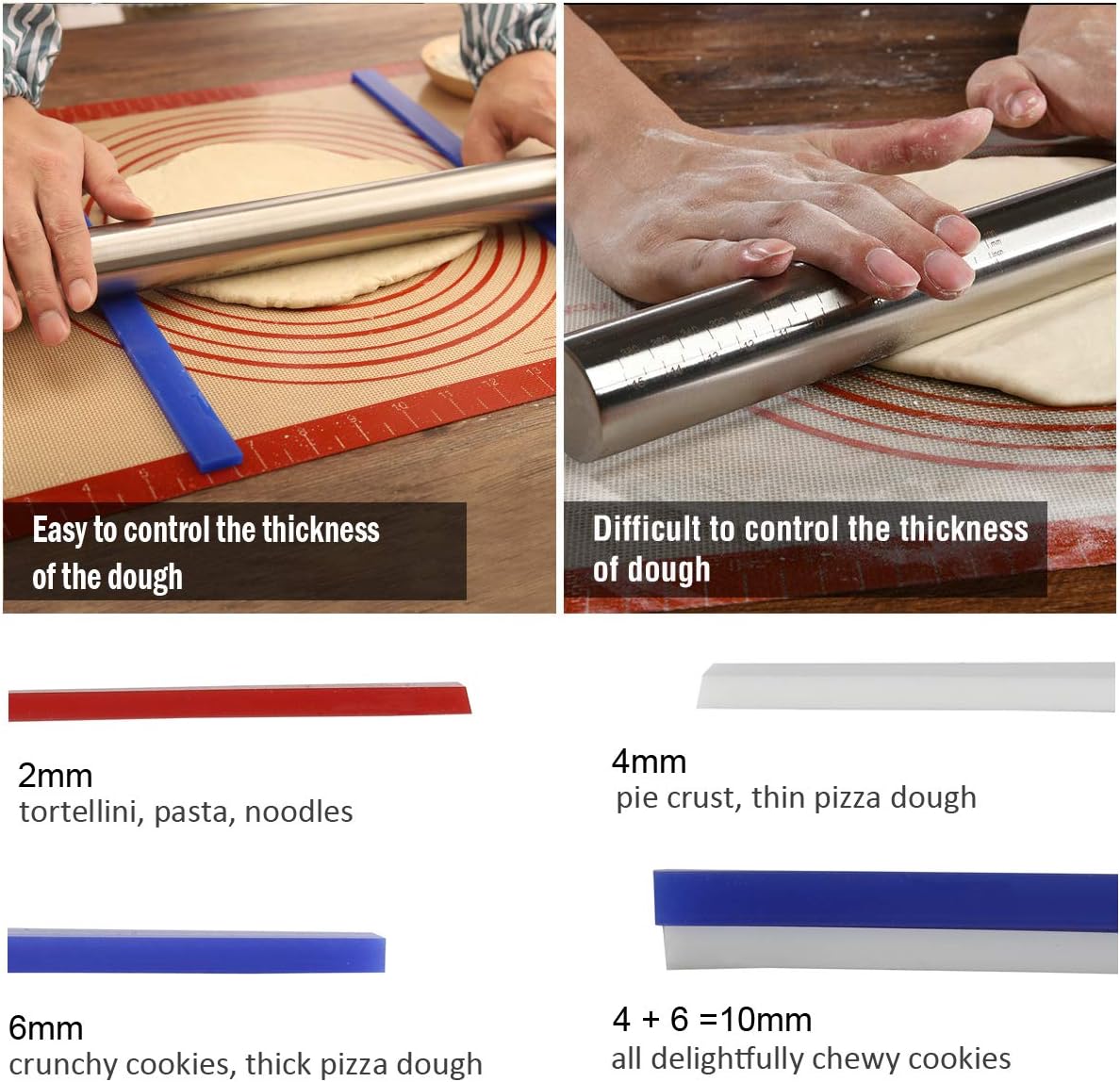 Dough Thickness Strips