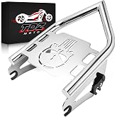 TDZ MOTO Chrome Detachable Luggage Rack for Harley Touring, Street Glide, Road Glide, Electra Glide, Road King, Ultra Limited 2009-2025