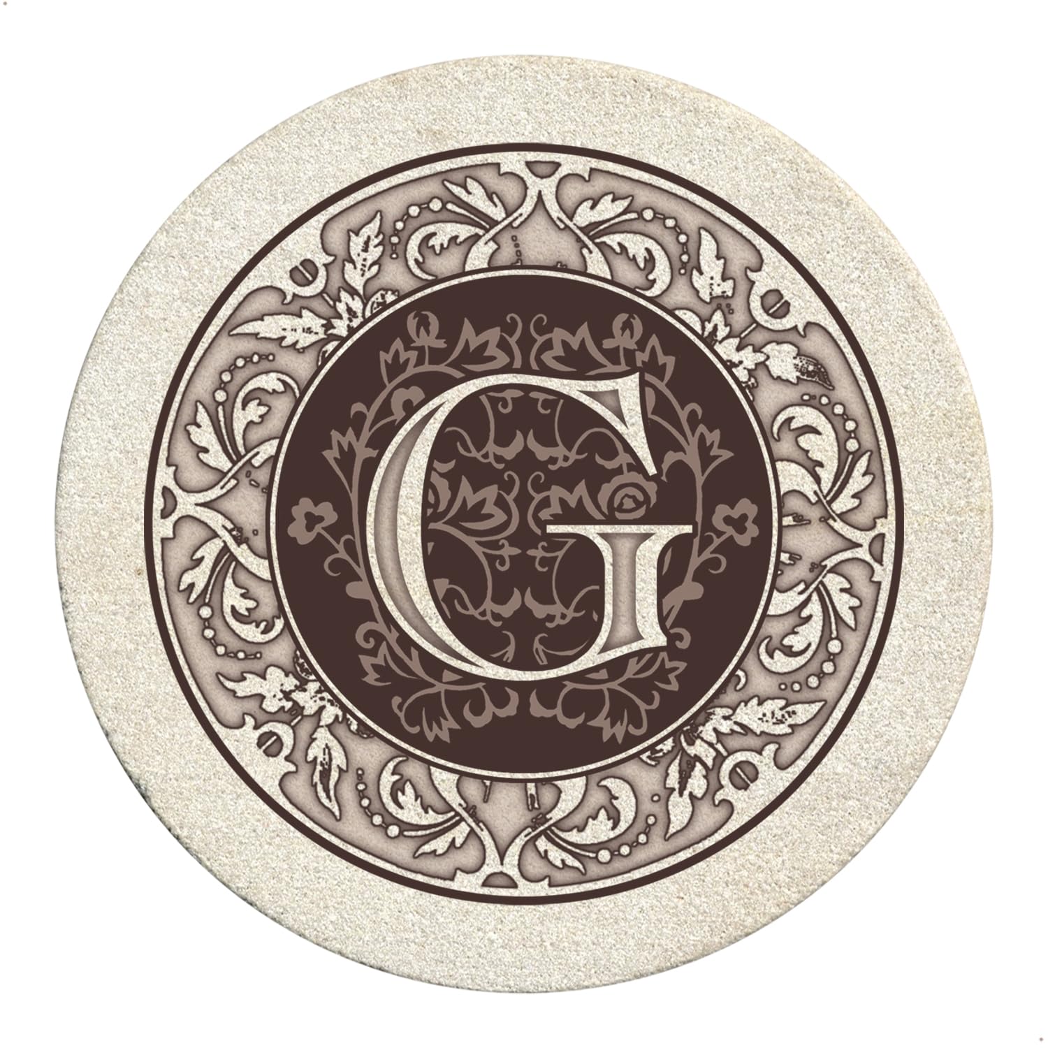 Thirstystone Drink Coaster Set, Monogram G — image 1