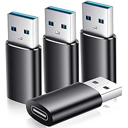 Renmou USB to USB C Adapter 4 Pack for iPhone 15